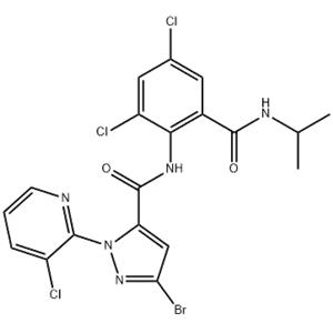 1H-Pyrazole-5-carboxamide, 3-bromo-1-(3-chloro-2-pyridinyl)-N-[2,4-dichloro-6-[[(1-methylethyl)amino]carbonyl]phenyl]-