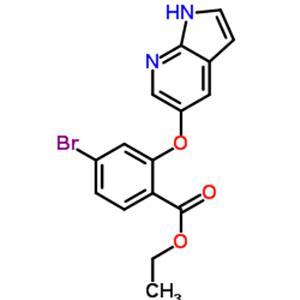 Ethyl2-((1H-pyrrolo[2,3-b]pyridin-5-yl)oxy)-4-fluorobenzoate