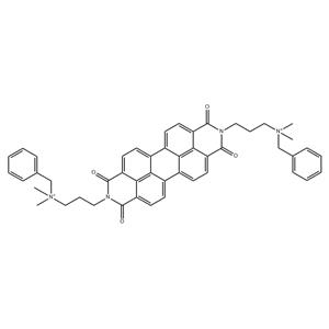 3,3'-(1,3,8,10-tetraoxoanthra[2,1,9-def:6,5,10-d'e'f']diisoquinoline-2,9(1H,3H,8H,10H)-diyl)bis(N-benzyl-N,N-dimethylpropan-1-aminium) bromide