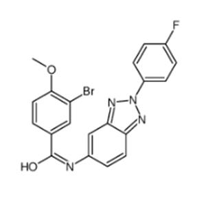 3-bromo-N-[2-(4-fluorophenyl)benzotriazol-5-yl]-4-methoxybenzamide