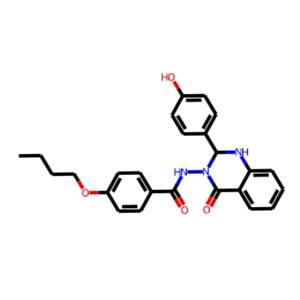 4-butoxy-N-[2-(4-hydroxyphenyl)-4-oxo-1,2-dihydroquinazolin-3-yl]benzamide