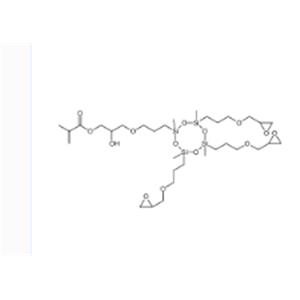 2-Propenoic acid, 2-methyl-, 2-hydroxy-3-[3-[2,4,6,8-tetramethyl-4,6,8-tris[3-(2-oxiranylmethoxy)propyl]cyclotetrasiloxan-2-yl]propoxy]propyl ester