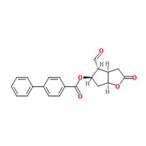 (3aR,4R,5R,6aS)-4-Formyl-2-oxohexahydro-2H-cyclopenta[b]furan-5-y l 4-biphenylcarboxylate