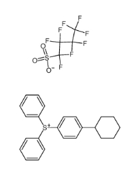 4-cyclohexylphenyl-diphenylsulfonium nonafluoro-n-butanesulfonate