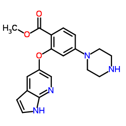 methyl 2-(1H-pyrrolo[2,3-b]pyridin-5-yloxy)-4-(piperazin-1-yl)benzoate