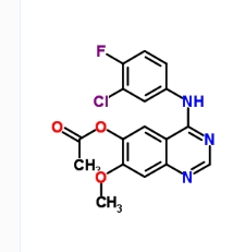 4-(3-Chloro-4-fluorophenylamino)-7-methoxyquinazolin-6-yl acetate
