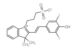 3-(2-(4-Hydroxy-3,5-diiodostyryl)-3,3-dimethyl-3H-indol-1-ium-1-yl)propane-1-sulfonate
