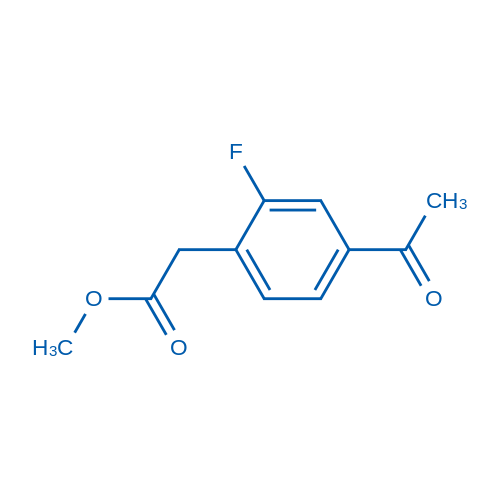 Methyl 2-(4-acetyl-2-fluorophenyl)acetate