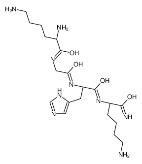 (2S)-2,6-diamino-N-[2-[[(2S)-1-[[(2S)-1,6-diamino-1-oxohexan-2-yl]amino]-3-(1H-imidazol-5-yl)-1-oxopropan-2-yl]amino]-2-oxoethyl]hexanamide