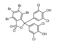 4,4'-(4,5,6,7-tetrabromo-3H-2,1-benzoxathiol-3-ylidene)bis[2,6-dichlorophenol] S,S-dioxide