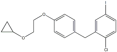 1-chloro-2-(4-(2-cyclopropoxyethoxy)benzyl)-4-iodobenzene