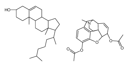 (5α,6α)-17-Methyl-7,8-didehydro-4,5-epoxymorphinan-3,6-diyl diace tate-(3β)-cholest-5-en-3-ol (1:1)
