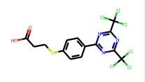3-{4-[2,4-bis(trichloromethyl)-s-triazine-6-yl]phenyl thio}propionic Acid