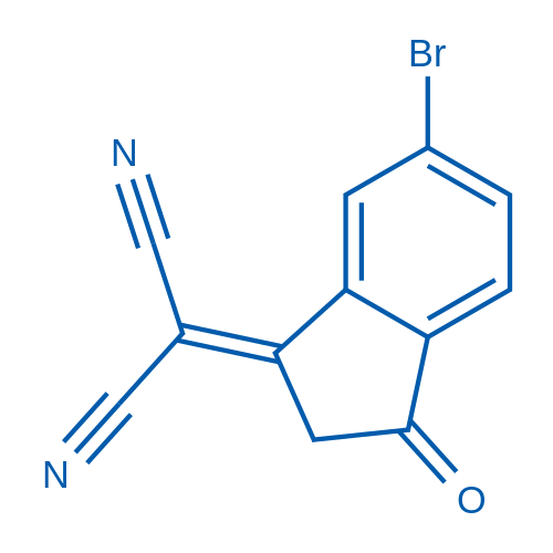 2-(6-Bromo-3-oxo-2,3-dihydro-1H-inden-1-ylidene)malononitrile