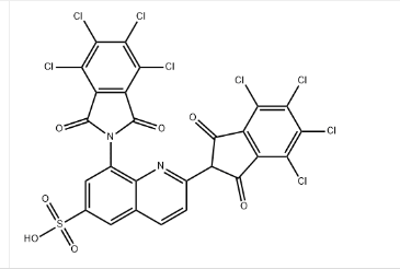 6-Quinolinesulfonic acid, 2-(4,5,6,7-tetrachloro-2,3-dihydro-1,3-dioxo-1H-inden-2-yl)-8-(4,5,6,7-tetrachloro-1,3-dihydro-1,3-dioxo-2H-isoindol-2-yl)-