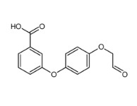 3-[4-(2-oxoethoxy)phenoxy]benzoic acid