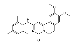 9,10-dimethoxy-2-(2,4,6-trimethylanilino)-6,7-dihydro-4H-pyrimido(6,1-a)isoquinolin-4-one