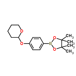 4,4,5,5-TETRAMETHYL-2-(4-((TETRAHYDRO-2H-PYRAN-2-YL)OXY)PHENYL)-1,3,2-DIOXABOROLANE