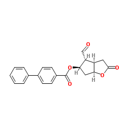 (3aR,4R,5R,6aS)-4-Formyl-2-oxohexahydro-2H-cyclopenta[b]furan-5-y l 4-biphenylcarboxylate
