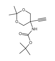 5-ethynyl-2,2-dimethyl-[1,3]dioxan-(N-tert-butyloxycarbonyl)-5-ylamine