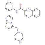 N-[2-[3-(1-Piperazinylmethyl)imidazo[2,1-b]thiazol-6-yl]phenyl]-2-quinoxalinecarboxamide