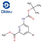 4-BROMO-6-[(TERT-BUTOXYCARBONYL)AMINO]PYRIDINE-2-CARBOXYLIC ACID METHYL ESTER