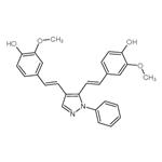 4,4'-(1E,1'E)-2,2'-(1-phenyl-1H-pyrazole-3,5-diyl)bis(ethene-2,1-diyl)bis(2-methoxyphenol)
