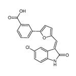 (E)-3-(5-((5-chloro-2-oxoindolin-3-ylidene)methyl)furan-2-yl)benzoic acid