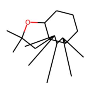 Decahydro-2,2,7,7,8,9,9-heptamethylindeno(4,3a-b)furan