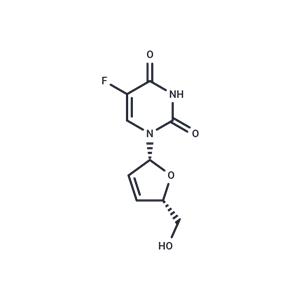 2',3'-Dideoxy-2',3'-didehydro-5-fluoro-uridine