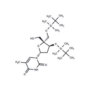 3',5'-Bis(O-t-butyldimethylsilyl)-4'-C-hydroxymethyl thymidine