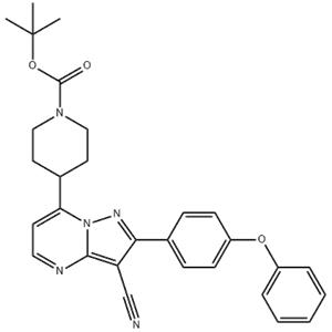tert-butyl 4-(3-cyano-2-(4-phenoxyphenyl)pyrazolo[1,5-a]pyrimidin-7-yl)piperidine-1-carboxylate