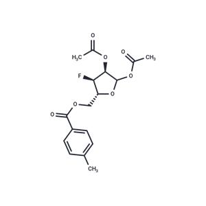 5'-O-Toluyl-1',2'-di-O-acetyl-3'-deoxy-3'-fluoro-D-ribofuranose