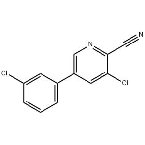 3-Chloro-5-(3-chlorophenyl)picolinonitrile