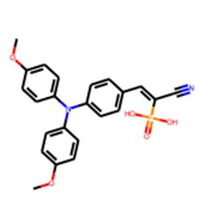 (E)-(2-(4-(Bis(4-methoxyphenyl)amino)phenyl)-1-cyanovinyl)phosphonic acid