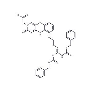 N1-Carboxymethyl-6-[2-(N,N'-bis-Cbz-guanidino) ? ethoxy]-phenoxazine