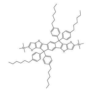 6,6,12,12-tetrakis(4-hexylphenyl)-s-indacenodithieno[3,2-b]thiophene-bis(trimethylstannane)