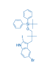 5-Bromo-3-(3-((tert-butyldiphenylsilyl)oxy)-2,2-dimethylpropyl)-2-iodo-1H-indole