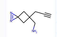 (5-(Prop-2-yn-1-yl)-1,2-diazaspiro[2.3]hex-1-en-5-yl)methanamine