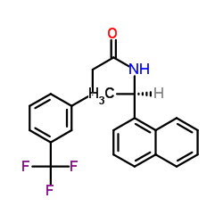 (R)-N-(1-(Naphthalen-1-yl)ethyl)-3-(3-(trifluoromethyl)phenyl)propanamide