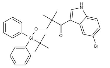 1-(5-bromo-1H-indol-3-yl)-3-((tert-butyldiphenylsilyl)oxy)-2,2-dimethylpropan-1-one