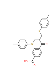 Benzoic acid, 4-[3-[(4-methylphenyl)thio]-2-[[(4-methylphenyl)thio]methyl]-1-oxopropyl]-