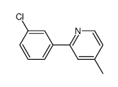 2-(3-chloro-phenyl)-4-methyl-pyridine
