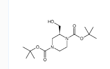 1,4-Piperazinedicarboxylic acid, 2-(hydroxymethyl)-, 1,4-bis(1,1-dimethylethyl) ester, (2S)