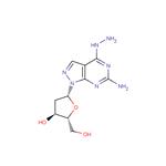 6-Amino-4-hydrozino-1-(2-deoxy-b-D-ribofuranosyl)-1H-pyrazolo[3,4-d]pyrimidine