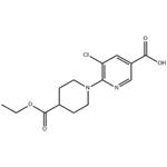 5-Chloro-6-(4-(ethoxycarbonyl)piperidin-1-yl)nicotinic acid