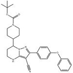 tert-butyl 4-(3-cyano-2-(4-phenoxyphenyl)-4,5,6,7-tetrahydropyrazolo[1,5-a]pyrimidin-7-yl)piperidine-1-carboxylate