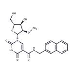 5-Naphthyl-beta-methylaminocarbony-2'-O-methyl-uridine