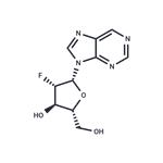 Purine -9-beta-D-(2'-deoxy-2'-fluoro) arabinoriboside
