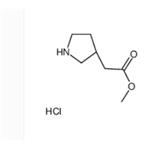 3-Pyrrolidineacetic acid, Methyl ester, hydrochloride, (3R)-